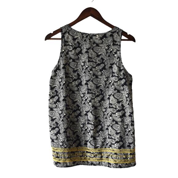 THML Black White Paisley Tank Size M - Picture 2 of 5